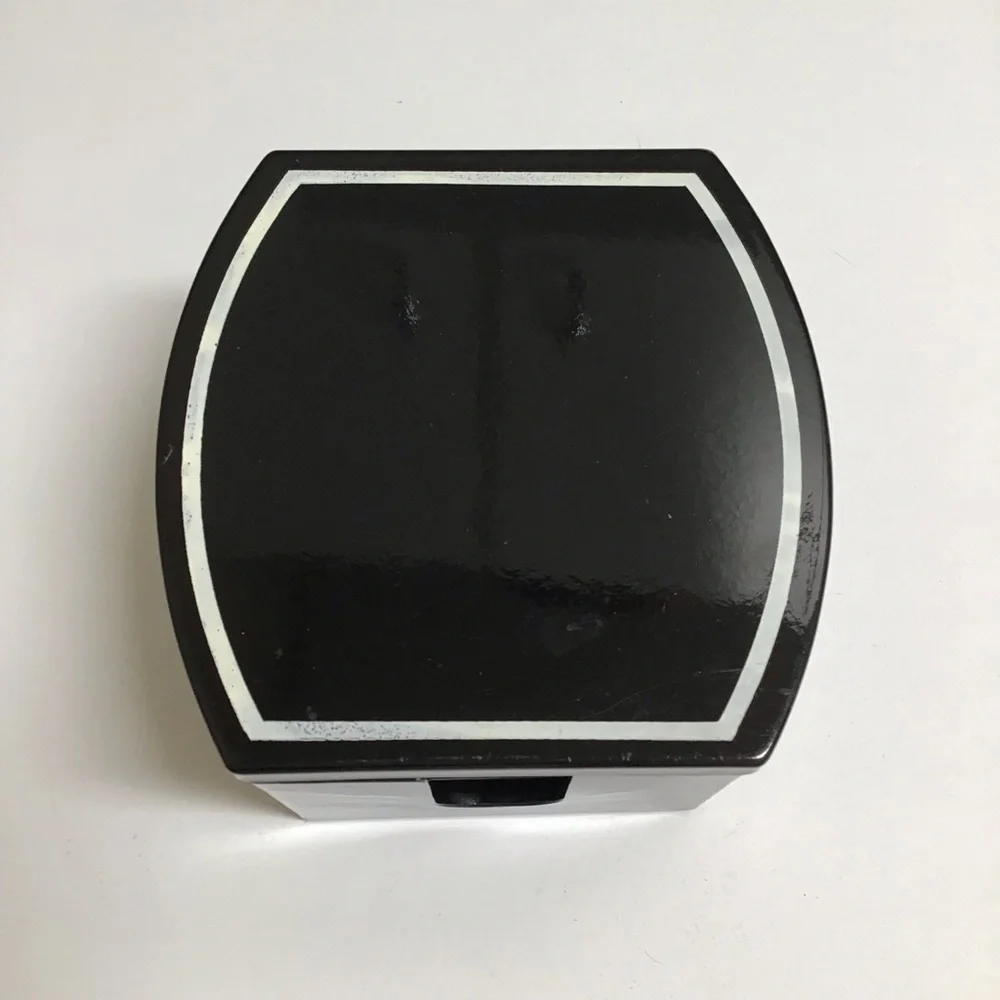 Mid Century Benjamin & Medwin Black Laquerware Coaster SET OF 6 Boxed Bar Japan